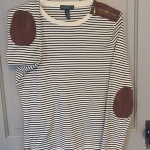 Ralph Lauren Suede patch Shirt